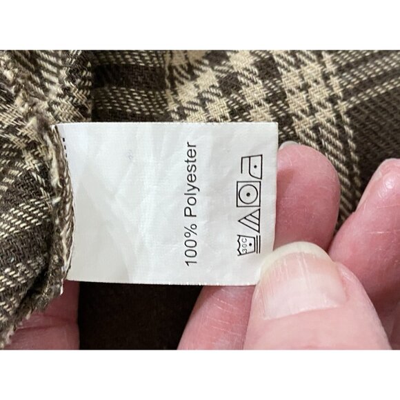 Shein Womens Size Small Shirt Long Sleeve Collared Plaid Check Button Down - Picture 5 of 9